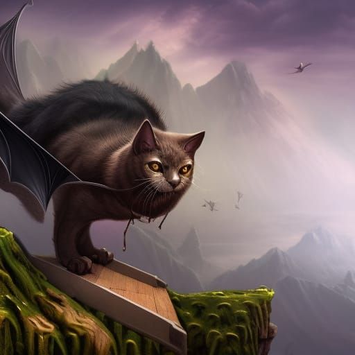 Fantastical Words in Detailed Matte Painting