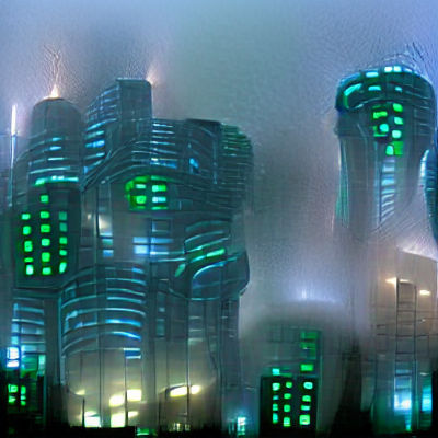 Misty Cityscape: An Enigmatic Urban Scene