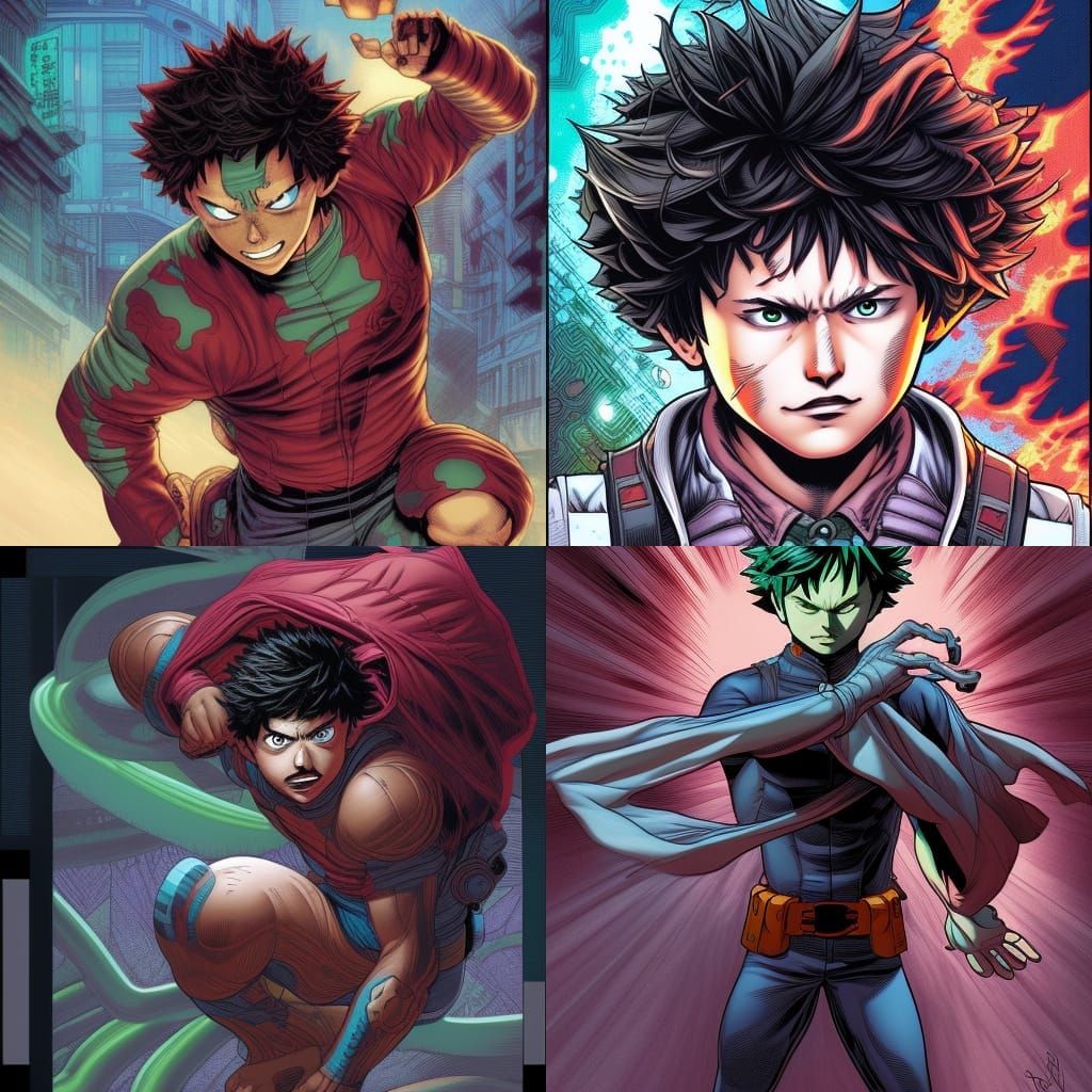 Deku Comic Book Art in Mark Brooks Style