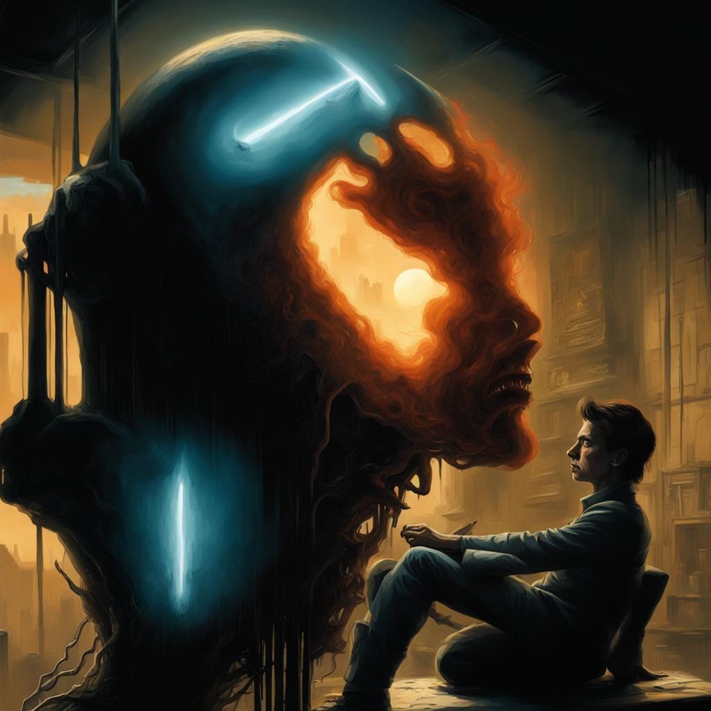 "No, Charles.  You are the shadow of MY imagination!"