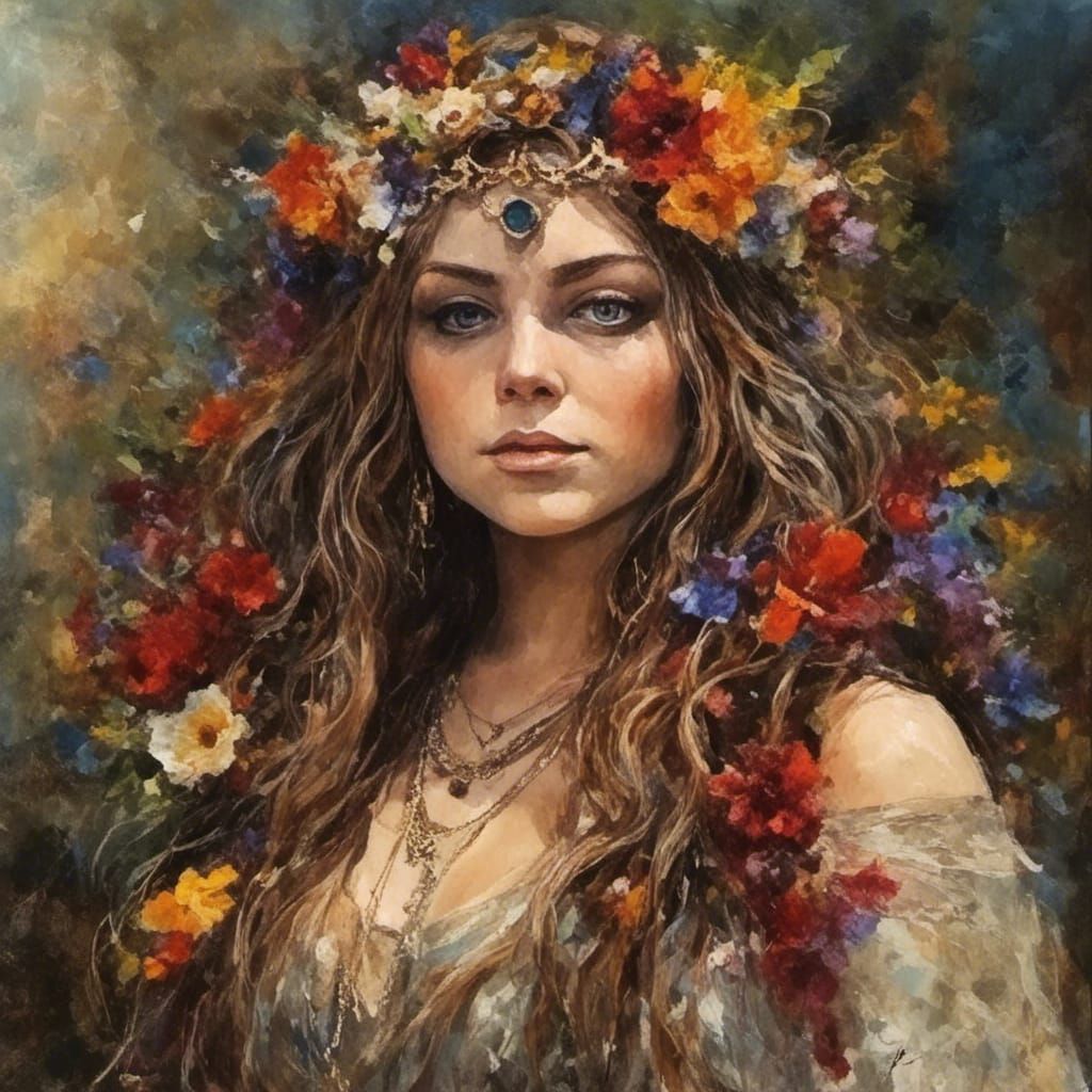 AI Selfie Floral Crown