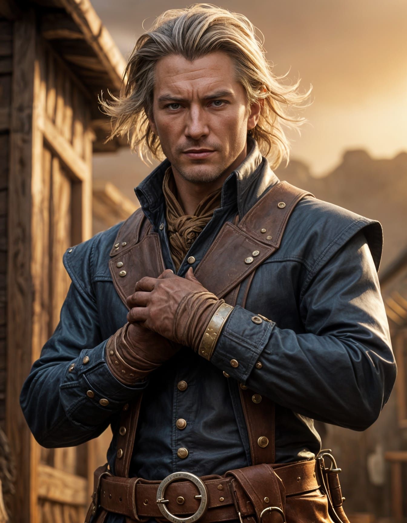 Rancher Character Concept Art in High Fantasy Style