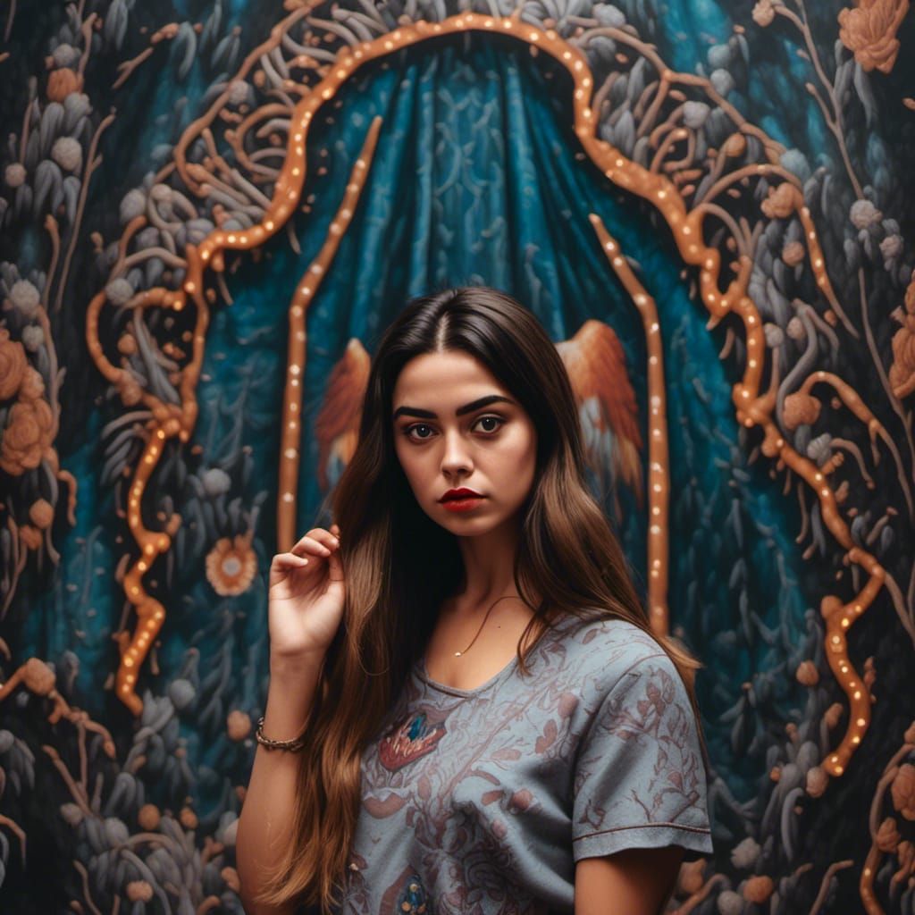 Beautiful Mexican Star in 1970s Horror Movie