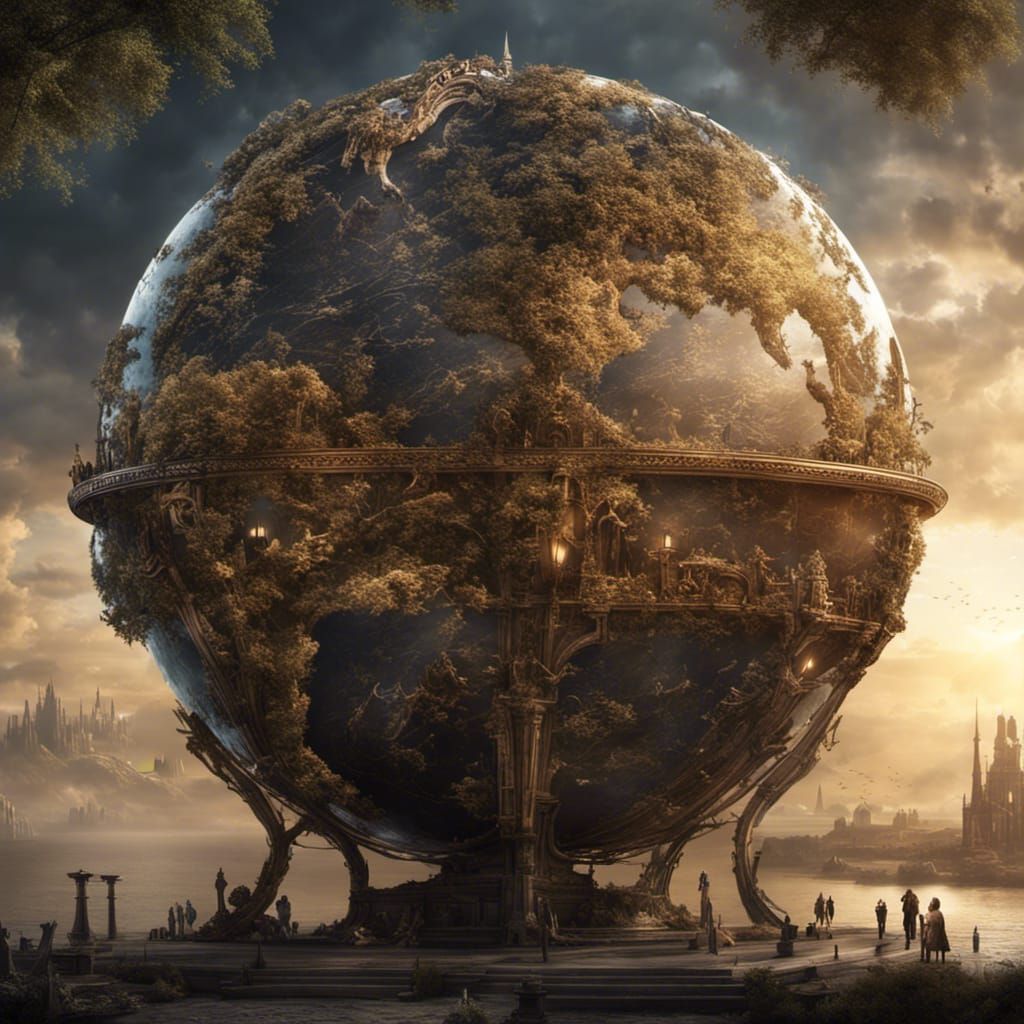 The earth on display (1000 years from now)