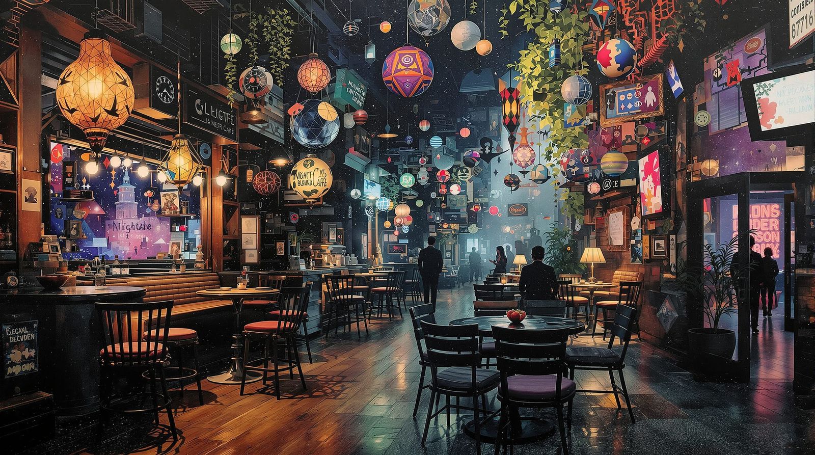 Surreal Collage of Organic and Geometric Forms