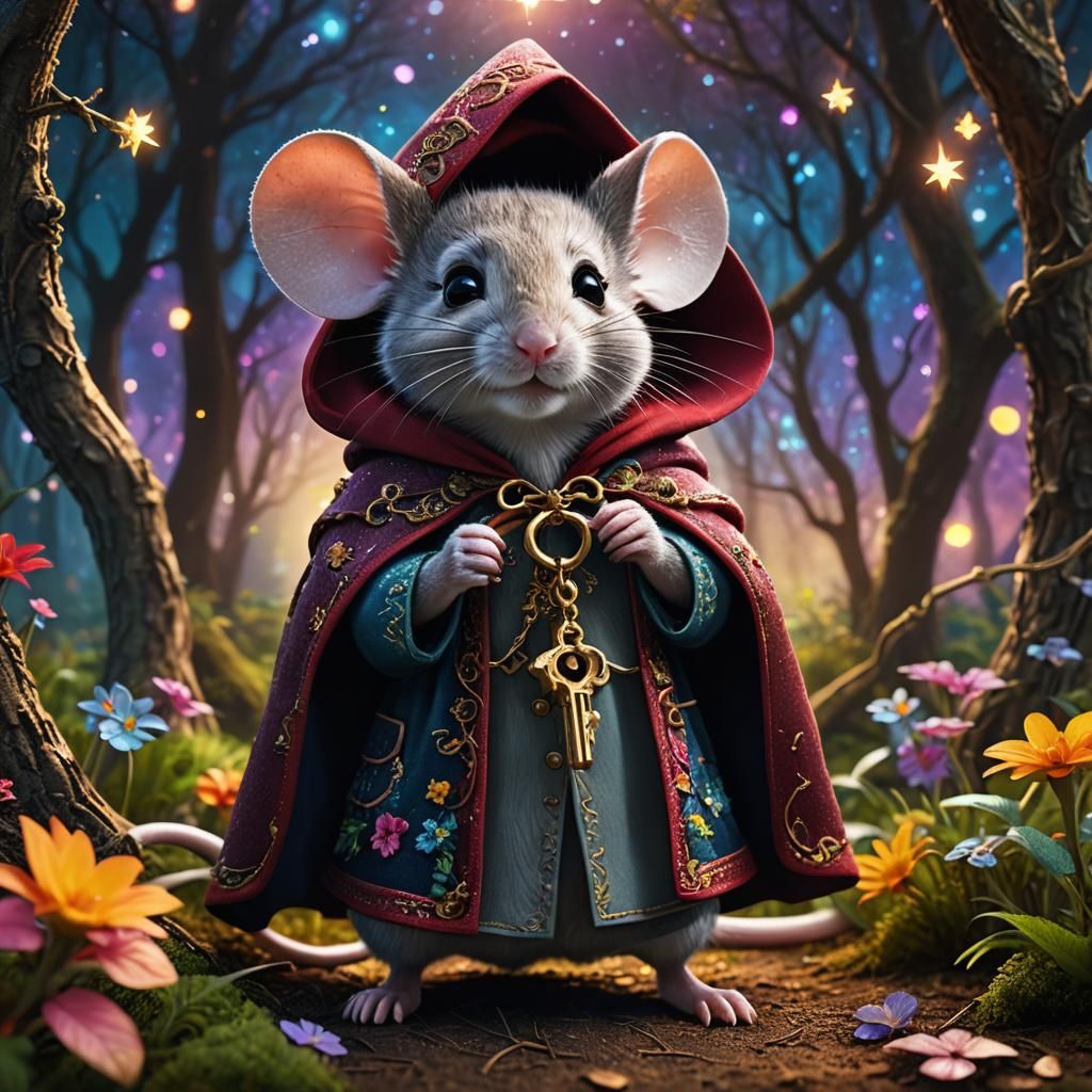 Mouse Keeper Unlocks Secret Gate in Enchanted Forest