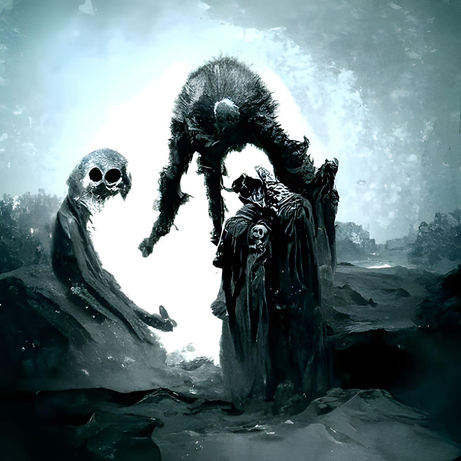 Welcoming Death: Gothic Horror Illustration