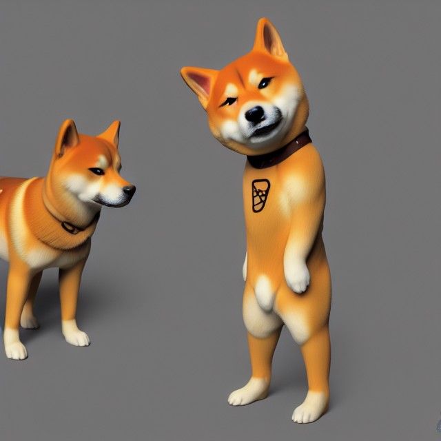 Rock Star Shiba Inu in Baroque Hyperrealism