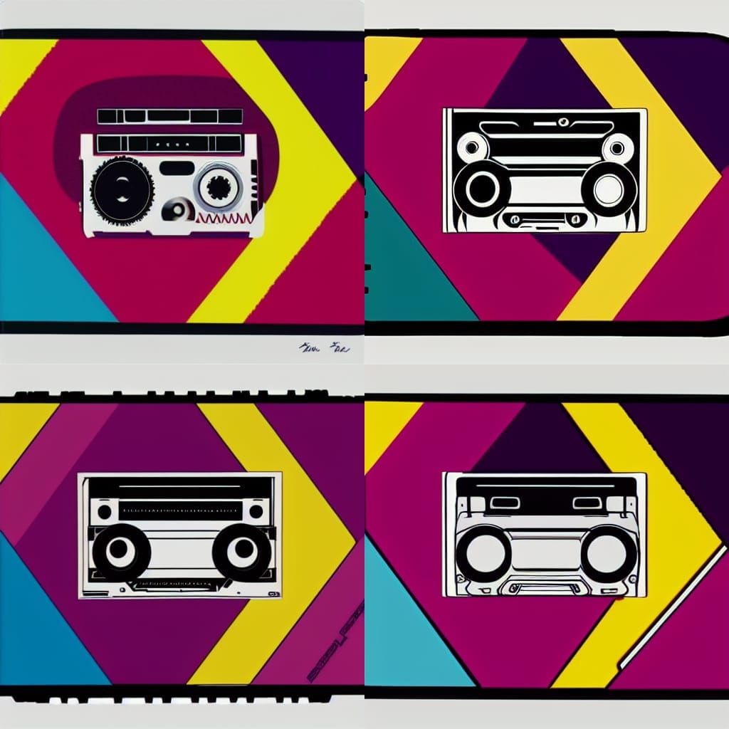 Classic Cassette Tape on Dark Background