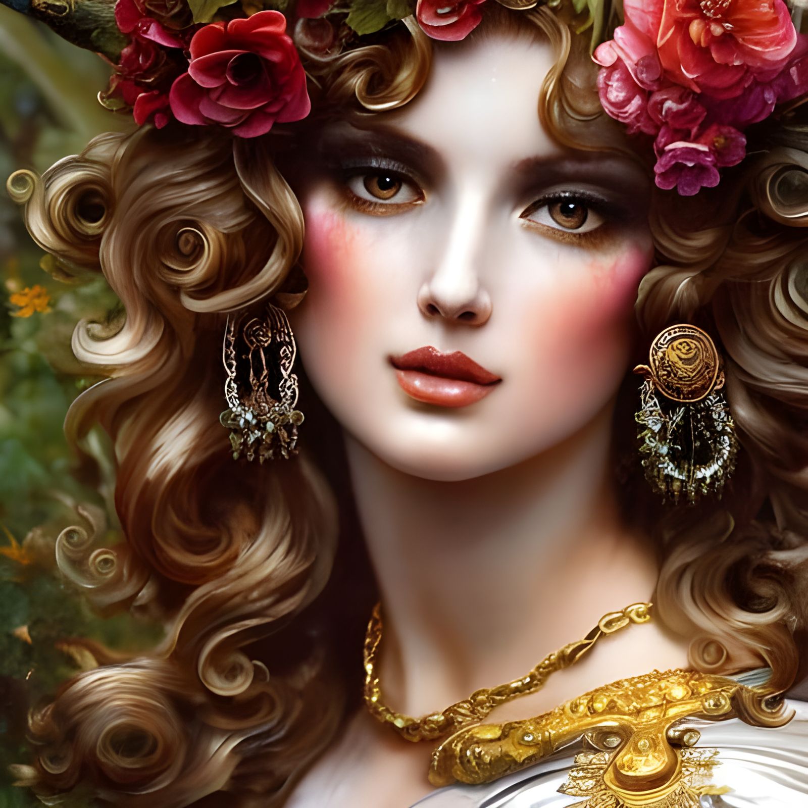 Mud-Covered Beauty in Rococo Style