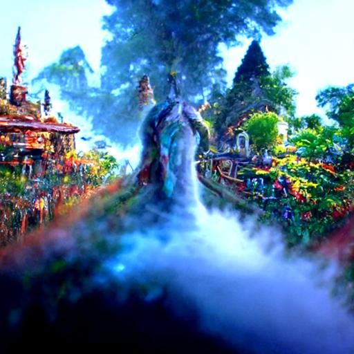 Ethereal Avatar in a Hyperdetailed Fantasy Landscape