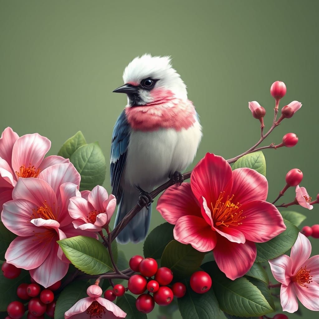 Surreal Bird of Wonder in Hyper-Realistic Style