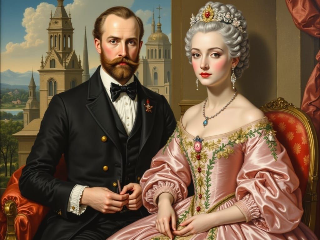 Ethereal American Gothic in Rococo Style