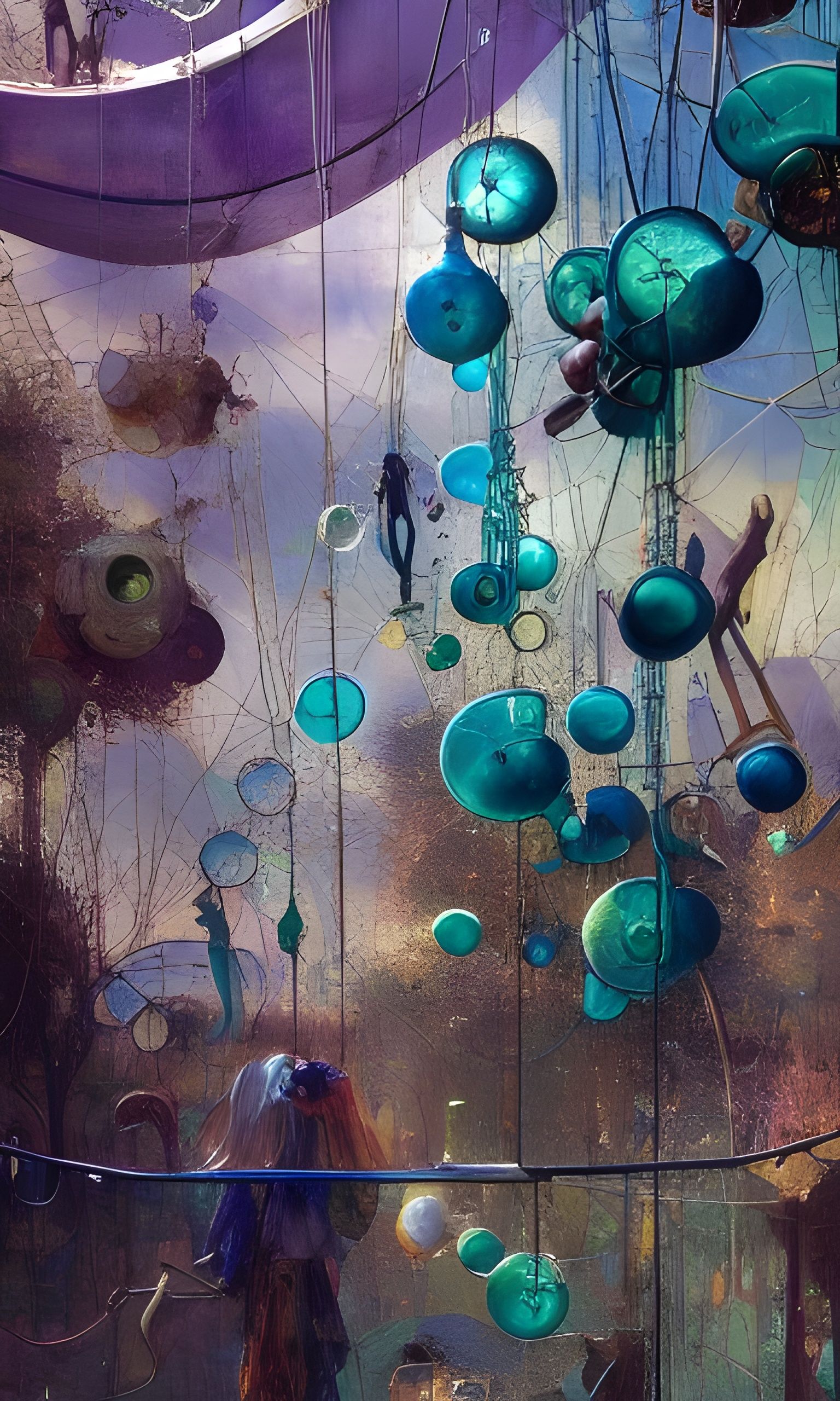 Sunlit Glass Sculptures in Photorealistic Style