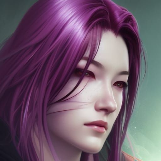 Sensual Woman Portrait in Hyperdetailed Digital Art Style