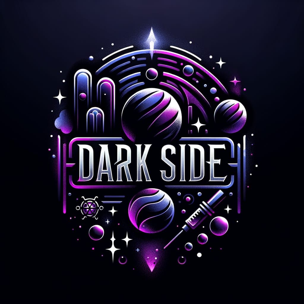 Epic YouTube Logo for 'Dark Side' Channel