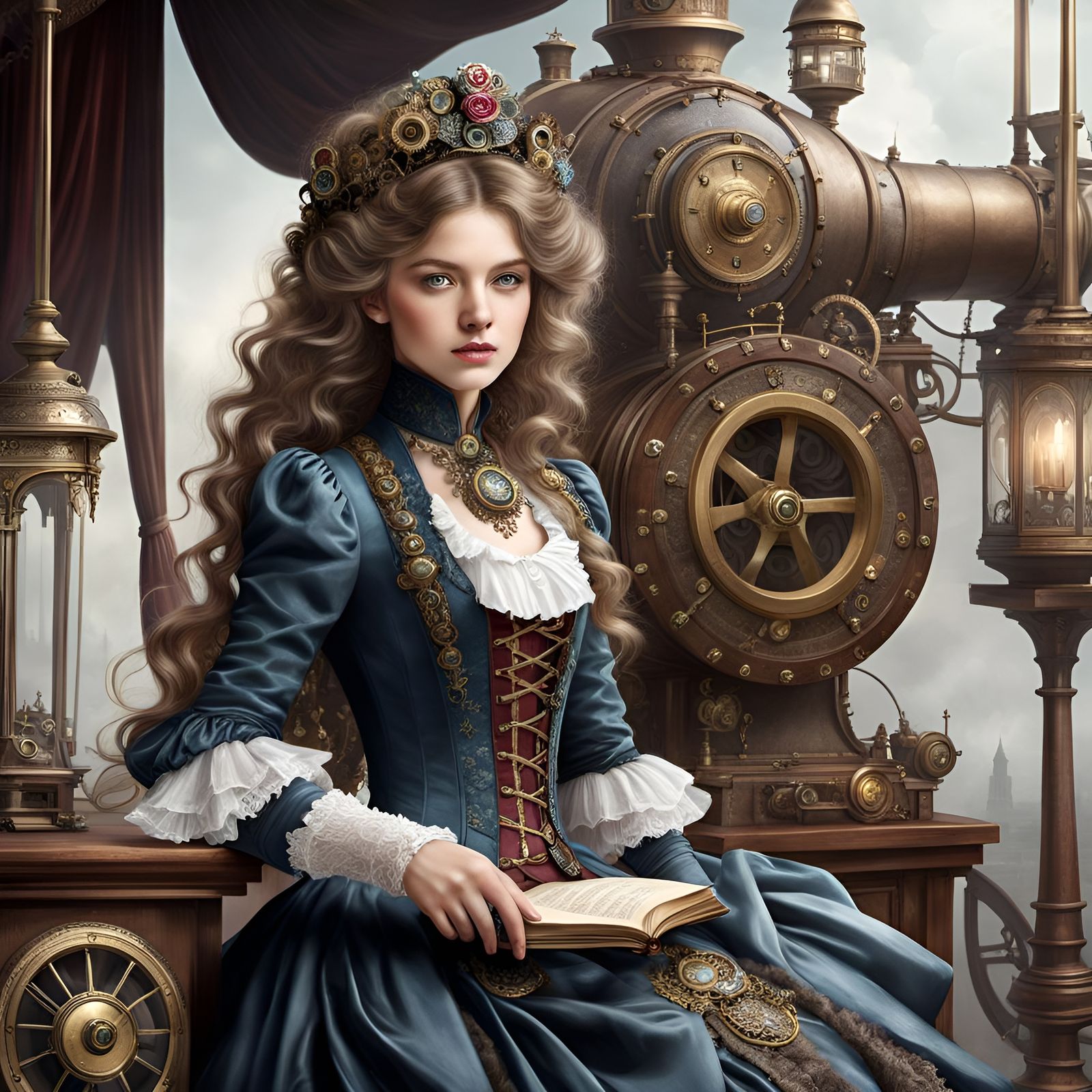 Victorian Steampunk Beauty Portrait