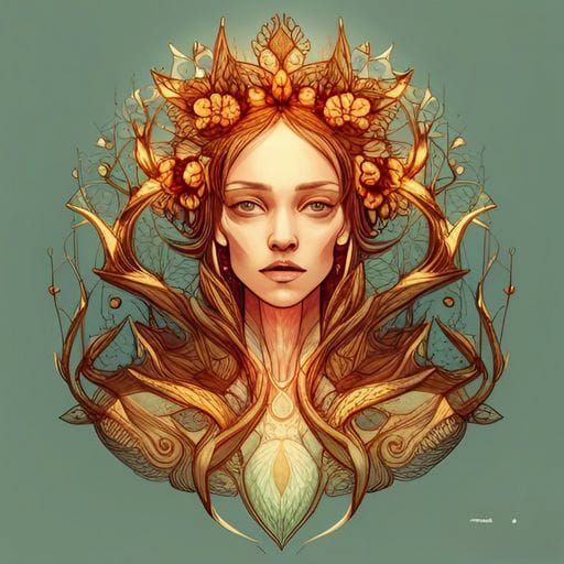 Antler Queen Digital Art