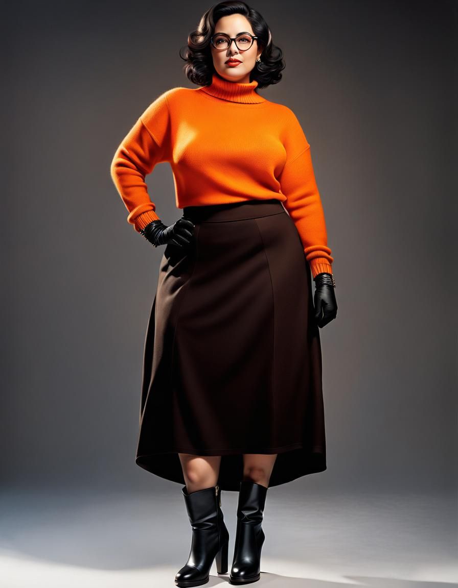 Elegant Egyptian Woman in Classic Office Attire