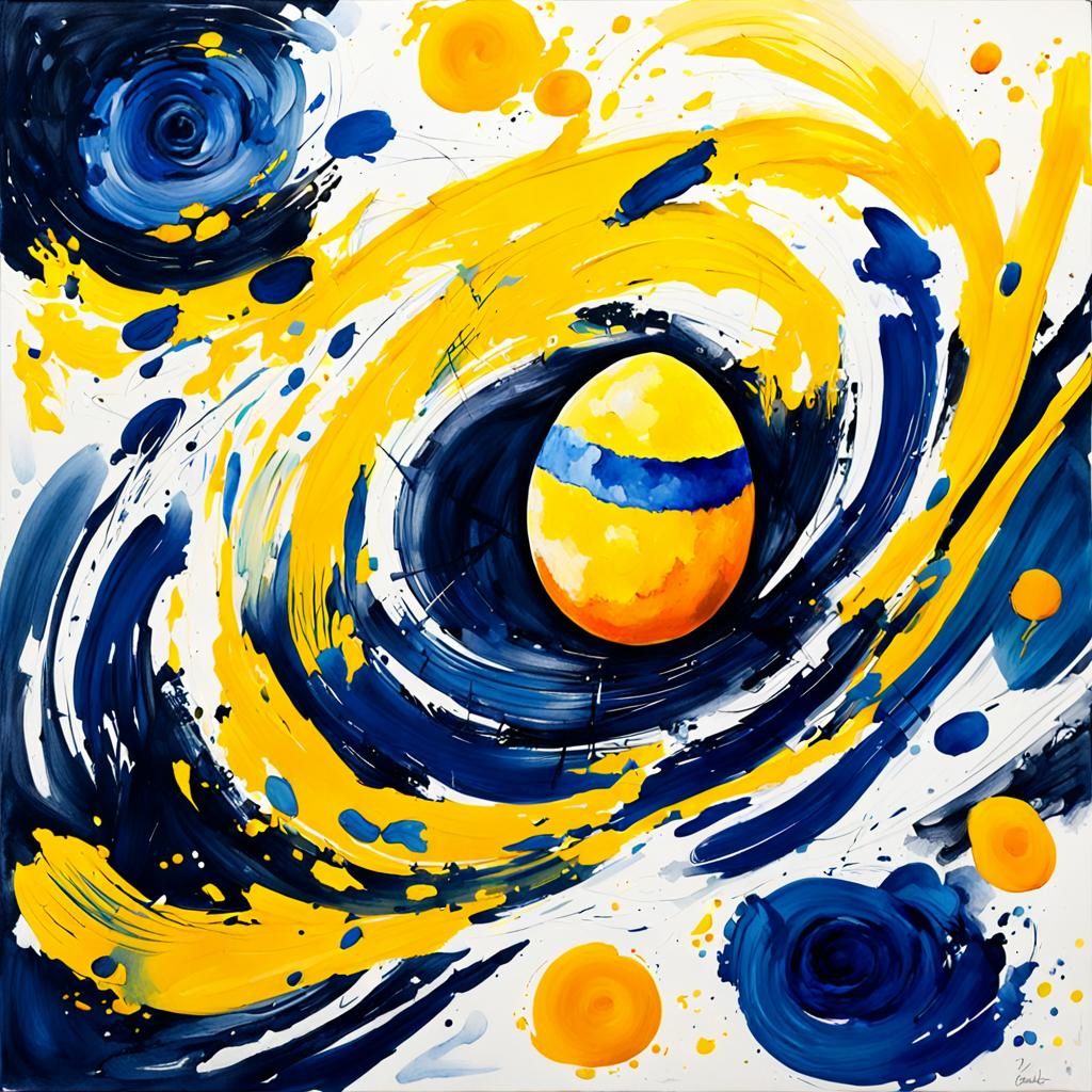 Balanced Motion: An Impressionist Gouache Masterpiece