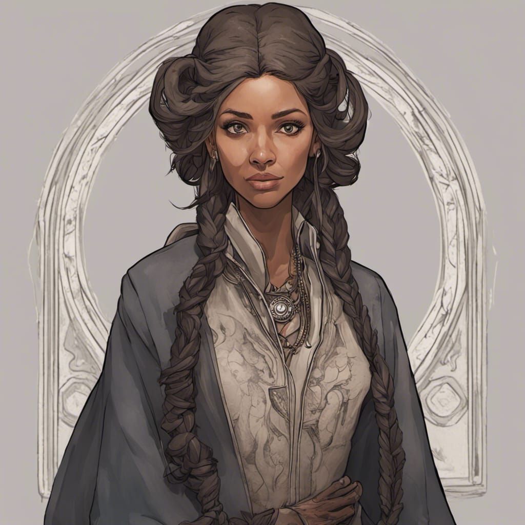 Elegant Jasnah Kholin Portrait with Book