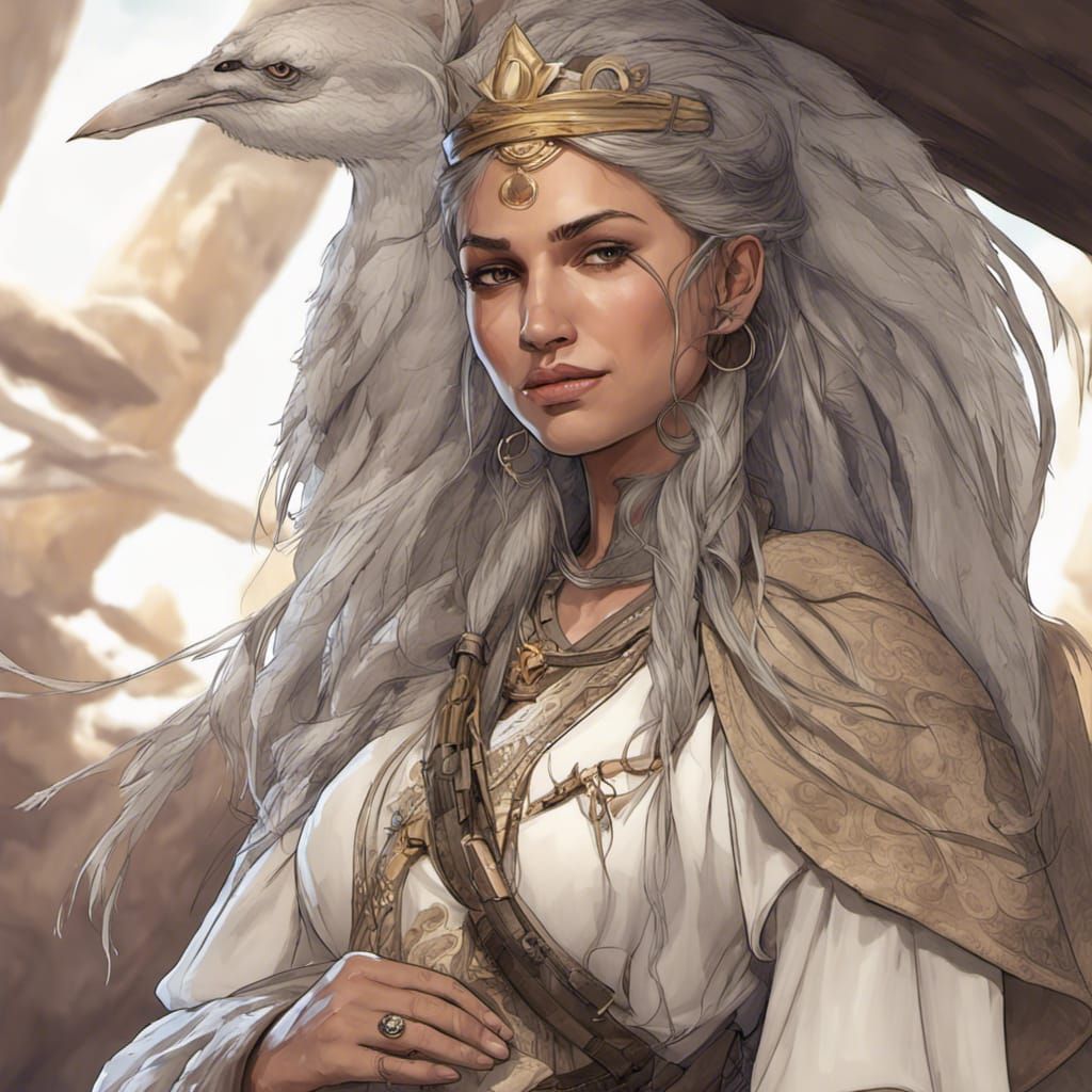 Jasnah Kholin Digital Art: Scholarly Elegance