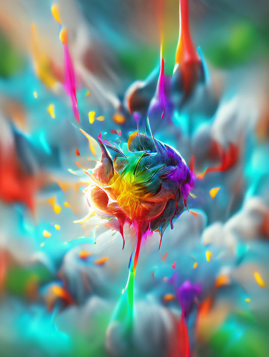 Abstract Colors Explosion