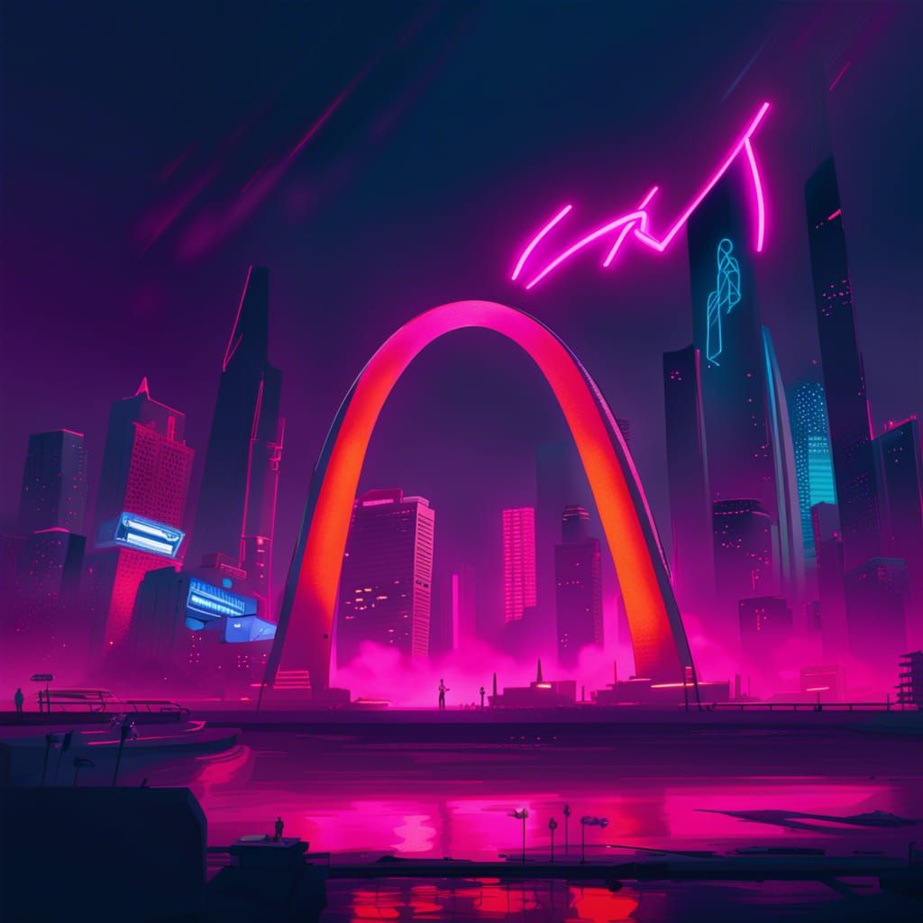 Saint Louis Arch Skyline