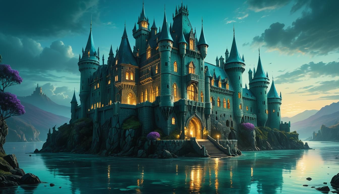 "Piercing the Depths: The Enigmatic Underwater Castle Awaken...