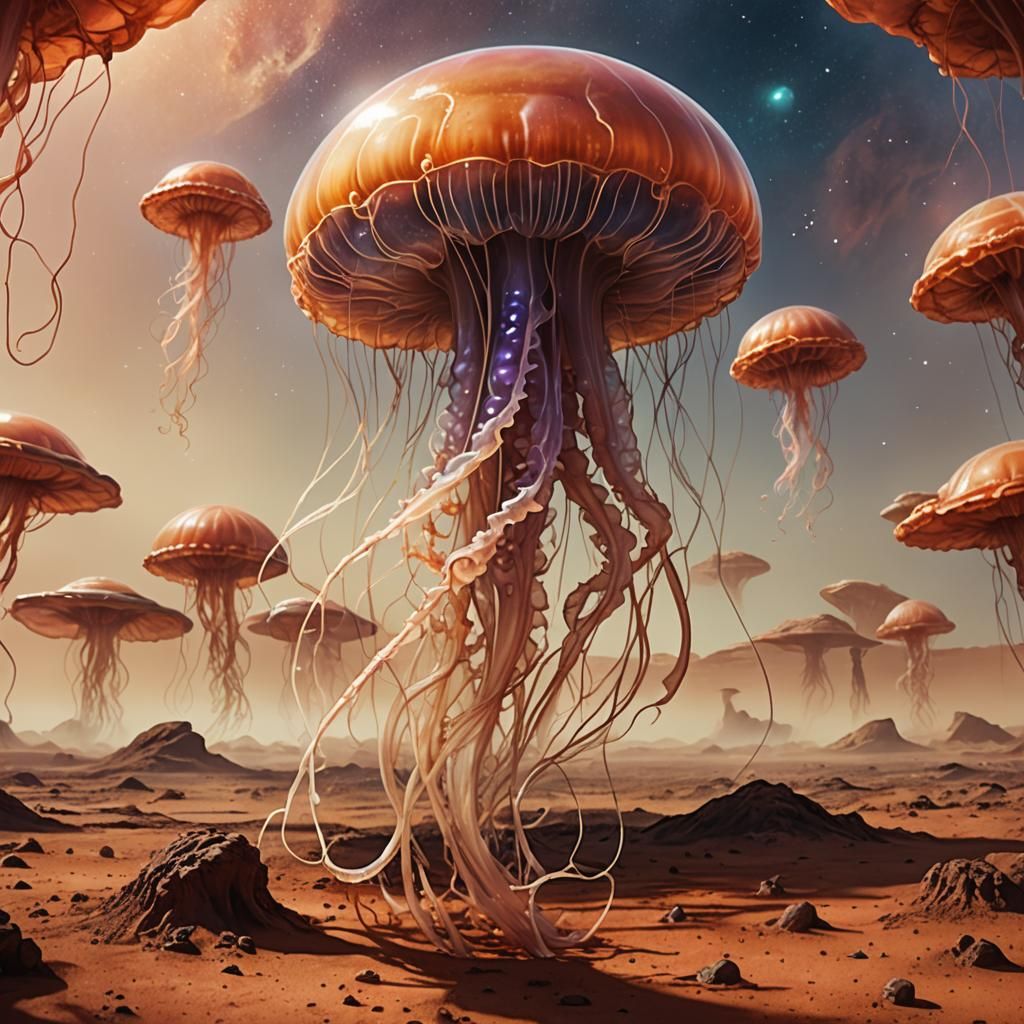 giant Martian jellyfish