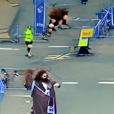 Hagrid Runs the Manchester Marathon