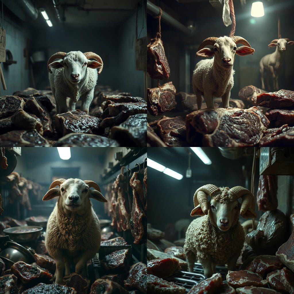 Horrific Lamb in Meatworks, Biomechanical Surrealism