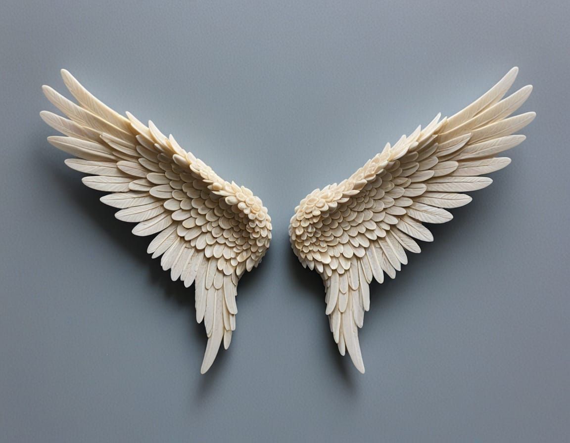 Wax Angel Wings: Delicate and Ethereal