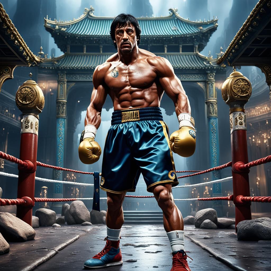 Rocky Balboa Detailed Matte Painting