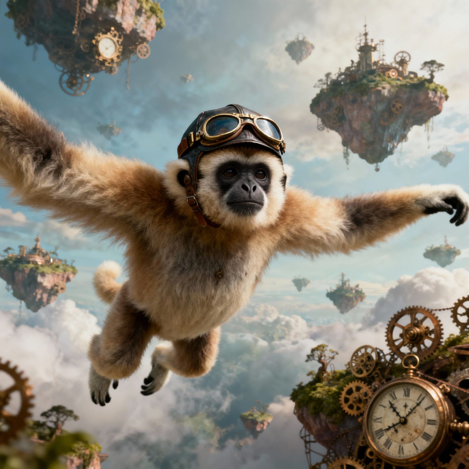 Gibbon Pilot Soars Through Dreamlike Sky