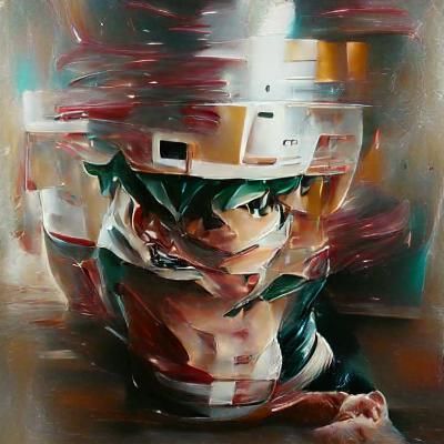 Izuku Midoriya Portrait in Oil Painting Style