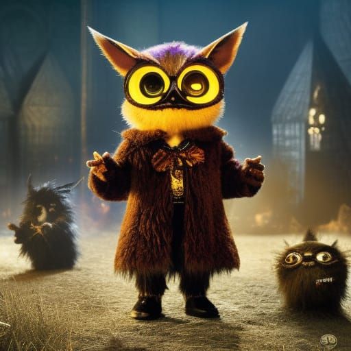 Demonic Furby: Occult Horror Concept Art