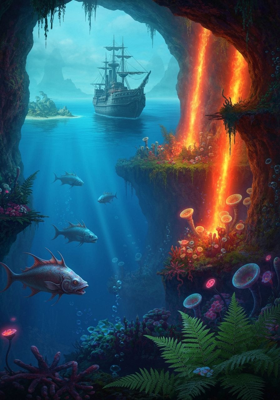 Colossal Fortress Ship in Alien Archipelago