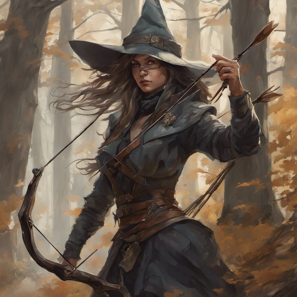 Witch Hunter Portrait in Hyperdetailed Style