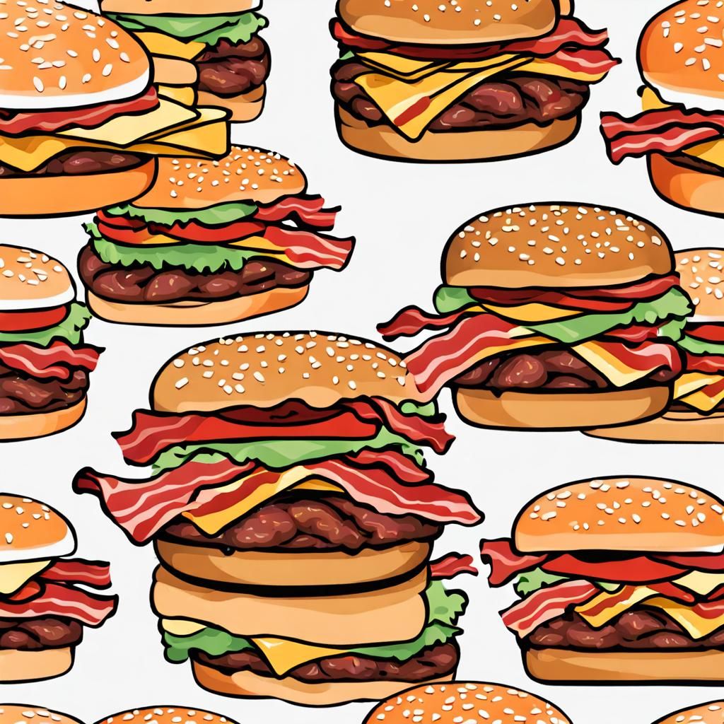 Bacon Hamburger Ready to Eat