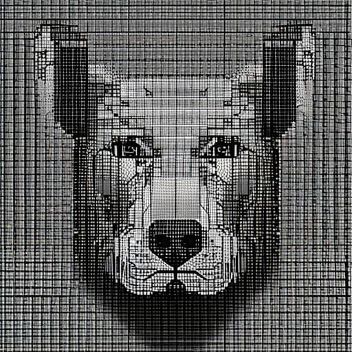 ASCII Art Dog: Digital Textual Rendering