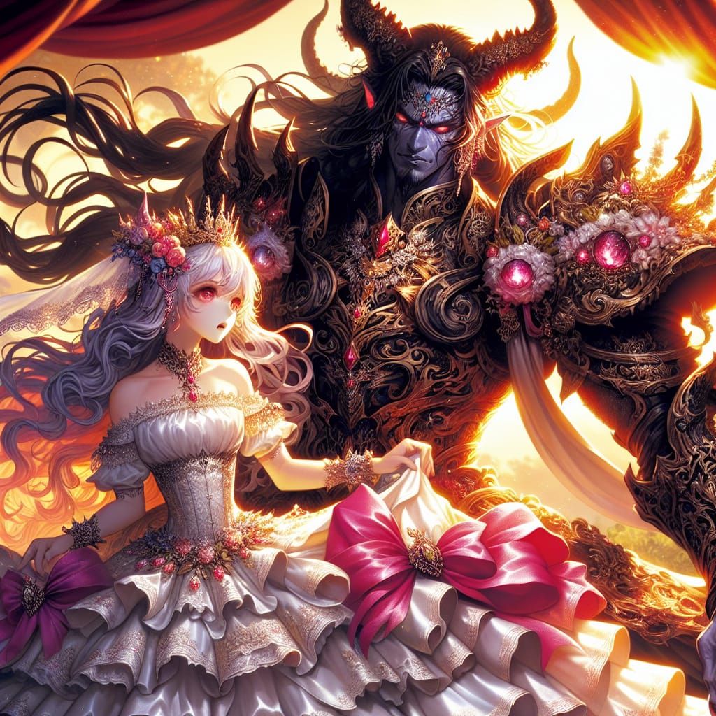 Dark Demon Lord Falls for Radiant Bride in Steampunk Splendo...