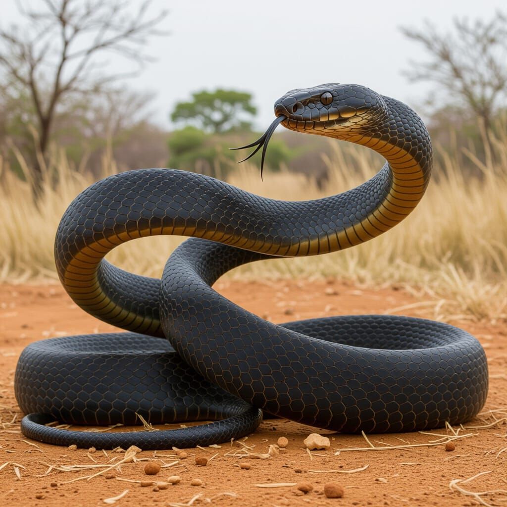 A Big Black Mamba