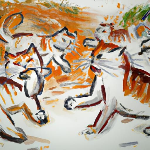 Cats in Fight Club, Action Painting