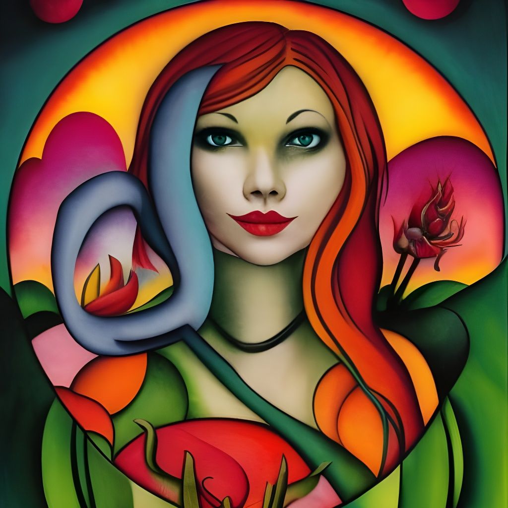 Surreal Forest Scene with Fantasy Elements in Glitchcore Sty...