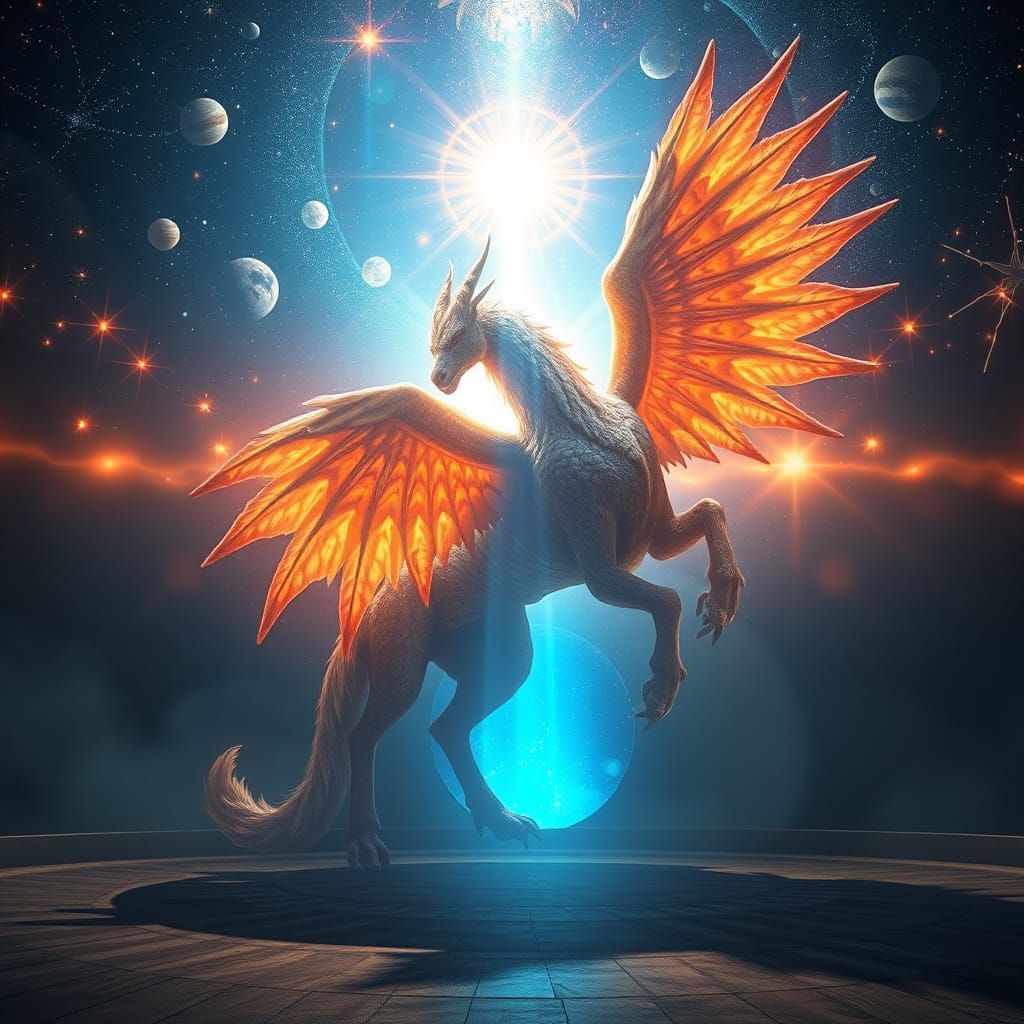 Majestic Unicorn Creates Wormhole in Space