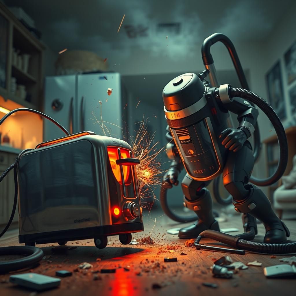 Toaster vs Vacuum Cleaner: Epic Appliance Showdown