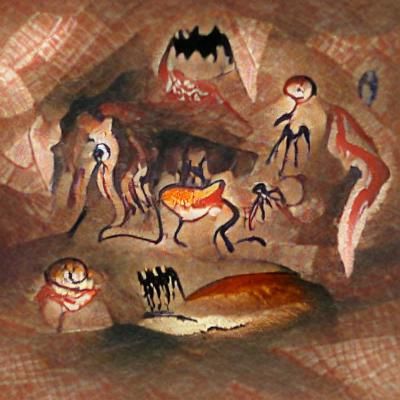 Ancient Cave Painting of the Underworld