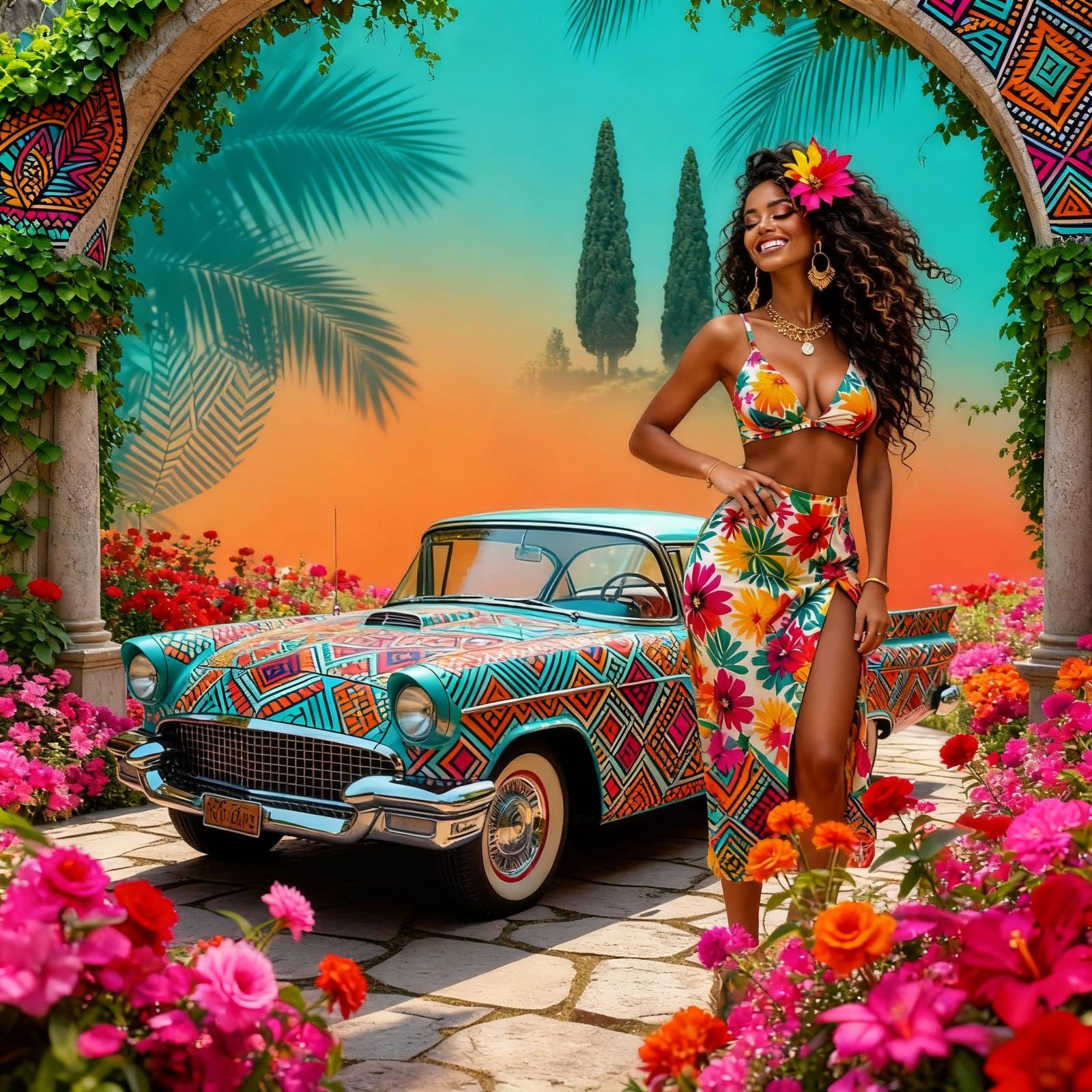 Emotional Abstract Texture with Exotic Patterns