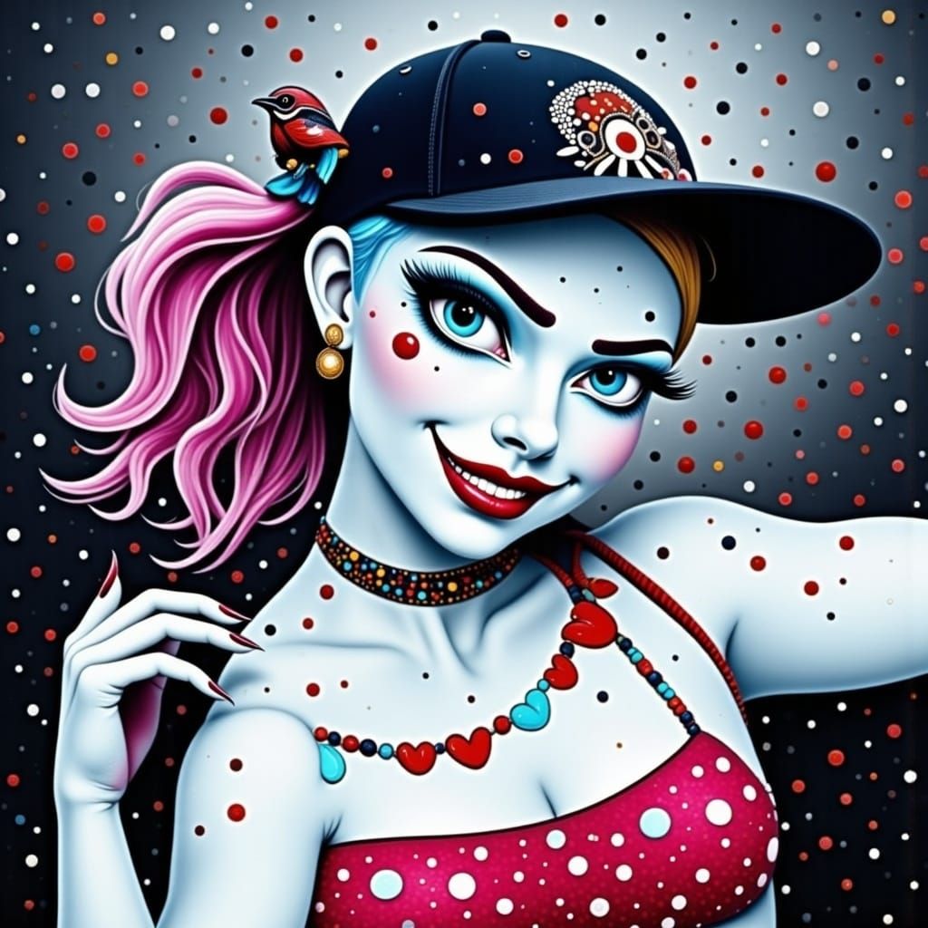 Harley Quinn at the Playground, Realistic Style